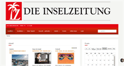 Desktop Screenshot of die-inselzeitung.com